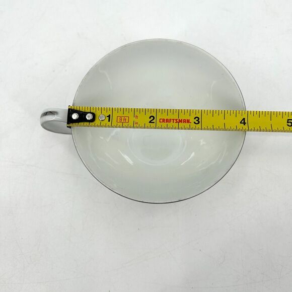 FINE CHINA JAPAN Vintage Laura Teacup Saucer Plate White Floral Platinum Trim - Picture 10 of 10